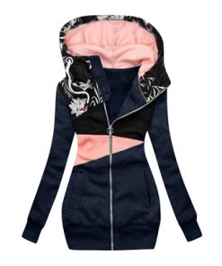 2021 Zipper Hooded CoatTops2020-Autumn-Winter-New-Fashion-W