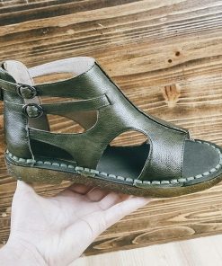 2021 Summer Genuine Leather Comfortable SandalsShoes2020-Summer-Handmade-Genuine-Lea-1