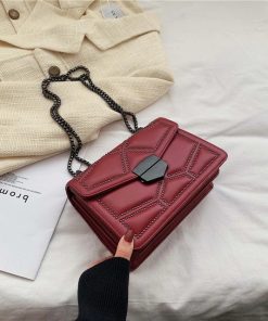 2021 Korean Style Luxury HandbagHandbagsBurgundy