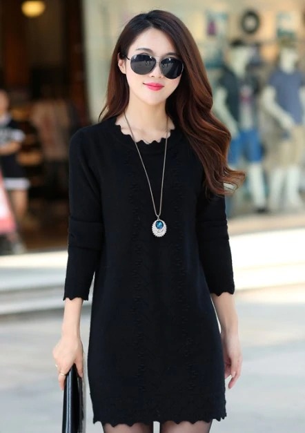 Korean New Style Mini DressDressesWomen-Sweaters-Pullovers-2020-Ne-1