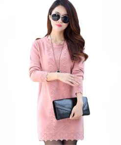 Korean New Style Mini DressDressesWomen-Sweaters-Pullovers-2020-Ne