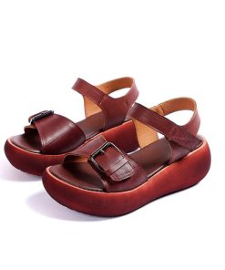 2021 New Fashion Summer Genuine Leather SandalsShoesZIMNAFR-2020-Summer-Women-Sandal-1