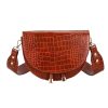 Crocodile Semi-Cricle Luxury Leather BagHandbagsLuxury-Fashion-Women-Crossbody-B-2