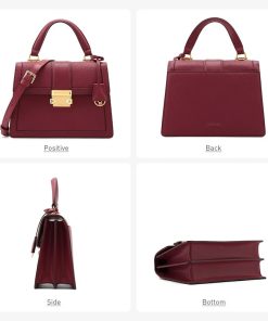 New French Luxury Leather HandbagHandbagsa-1