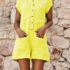 New Solid Color JumpsuitDresses2020-summer-new-fashion-short-sl-3
