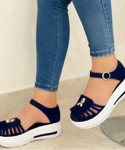 Summer Buckle Strap SandalShoes2021-Women-Sandals-Wedges-Shoes-1