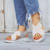 Non-Slip Light weight SandalShoesComfy-Slip-On-Sandals-Elastic-Te
