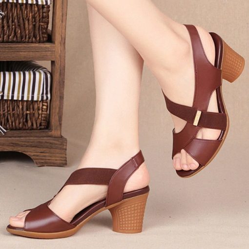 New Arrival Summer Leather SandalShoesFashion-Women-Sandals-Platform-S