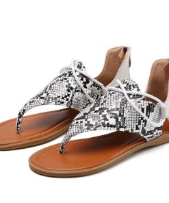 Leopard Print Flat SandalsShoesLA-ASIMI-Summer-Thong-Sandals-Lad