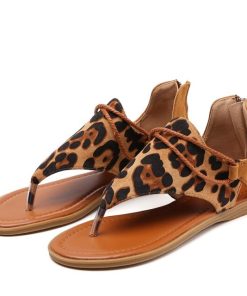 Leopard Print Flat SandalsShoesLAASIMI-Summer-Thong-Sandals-Lad