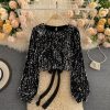Sexy Hollow Out Sequin BlouseTopsSexy-Hollow-Out-Sequin-Blouse-Wo-4