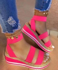 Casual Candy Color SandalShoesSummer-Sandals-Women-Wedges-Plat-3
