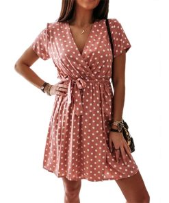 Polka Dot Mini DressDressesWomens-Summer-Fashion-Mini-Dress-1