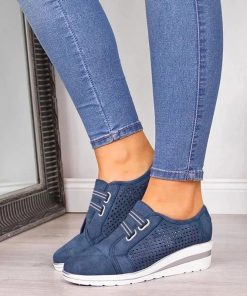 Leisure Platform SneakerShoes2020-Floc-k-New-High-Heel-Lady-Ca