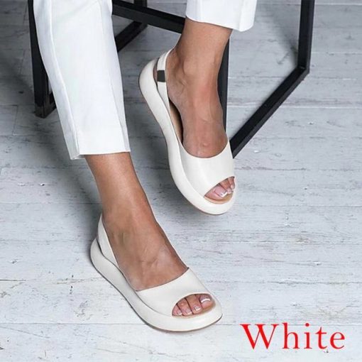 Open Toe Leather SandalShoesWomen-2021-Summer-Sandals-PVC-Le-1