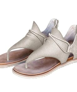 New Summer Retro SandalsShoesWomen-Sandals-Wome-n-Retro-Zip-Fl