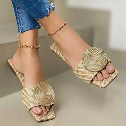 Summer Flat SandalShoes2021-New-Woman-Summer-Flat-Sanda-1
