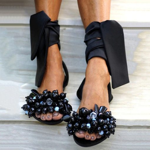 Summer Beaded SandalShoes2021-San-dals-Women-Flat-Sandals