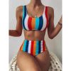 One Piece Striped SwimsuitSwimwearsHigh-Waist-Bikini-2021-Sexy-Stri-4