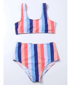 One Piece Striped SwimsuitSwimwearsHigh-Waist-Bikini-2021-Sexy-Stri-6