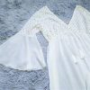 Full Sleeve Long Lace White Dress – WhiteLong-Lace-Beach-Cover-up-Robe-de-1