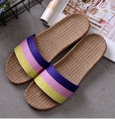 Summer Flax SlipperShoespink