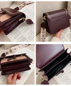 Leather Contrast HandbagHandbagsContrast-color-Leat.-her-Crossbody