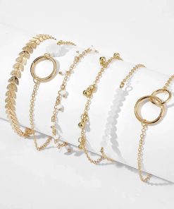 Gold Tassel Bracelet SetJewelleriesTocona-Bohemian-Gold-Tassel-Brac