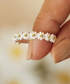 Vintage Daisy RingJewelleriesVintage-Dais.-y-Rings-For-Women-Cu