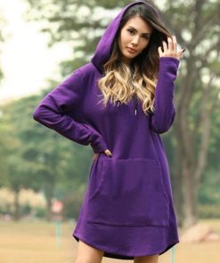 Plus Size Pullover Hoodie DressDresses2021-Ne.-w-Autumn-Long-Hoodies-Wom