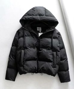 Thick Warm Hooded JacketTopsCotton-Padded-Jack-et-Winter-Hood