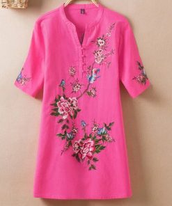 Embroidered Vintage ShirtTopsSummer-Womens-Tops-and-blouses-2-1