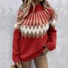 Stunning Warm Knitted SweaterTopsSweater-Women-2021-New-Arrival-L-1