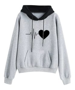 Heartbeat SweatshirtTopsCooeverly-Plus-Size-Hoodie-Women-1