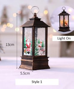 Christmas Decor Snowman Lantern LightGadgetsSanta-Claus-Snowma.-n-Lantern-Ligh