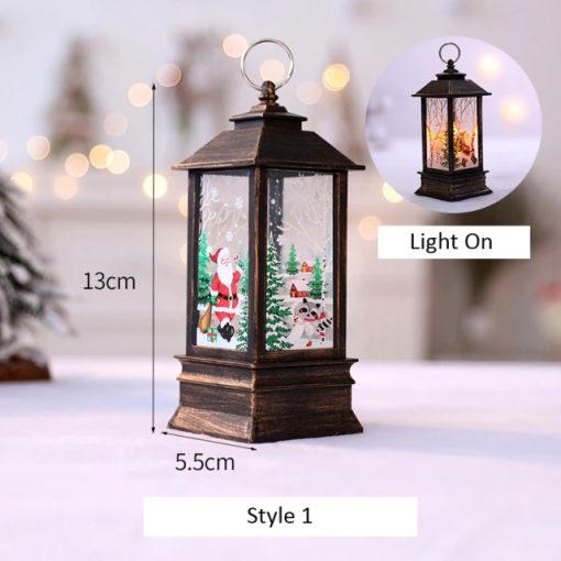 Christmas Decor Snowman Lantern LightGadgetsSanta-Claus-Snowma.-n-Lantern-Ligh