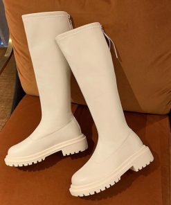 High Quality Waterproof Long BootsBootsmainimage02022-Winter-Long-Brand-Women-s-Boots-Knee-High-Luxury-Chelsea-Chunky-Platform-Shoes-Ytmtloy-Zipper