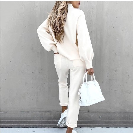 Solid Color Stunning 2 Piece TracksuitBottomsmainimage1Women-s-Tracksuit-2-Piece-Sets-Autumn-Solid-Fashion-Casual-Outfits-Long-Sleeve-Tops-High-Waist