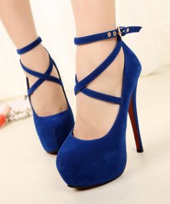 Cross-Tied Ankle Strap Party SandalShoesmainimage2Shoes-Woman-Pumps-Cross-Tied-Ankle-Strap-Wedding-Party-Shoes-Platform-Dress-Women-Shoes-High-Heels