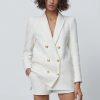 Stunning Elegant Office BlazerTopsmainimage32021-Spring-Autumn-Women-Fashion-White-Pink-Tweed-Blazers-And-Jackets-Chic-Button-Office-Suit-Coat