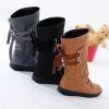 New Fashion Mid-Calf BootBootsmainimage3Women-Fashion-Mid-Calf-Boots-Platform-Boots-Slip-On-Lace-up-Solid-Flat-Heels-Ladies-Casual