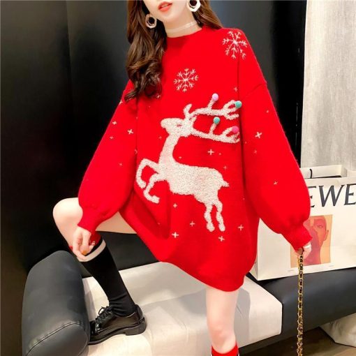 Vintage Korean Christmas SweaterTopsvariantimage1Cheap-wholesale-2021-spring-autumn-new-fashion-casual-warm-nice-women-Sweater-woman-female-OL-vintage
