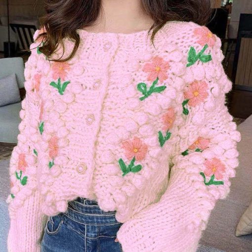 Handmade Floral Floral SweaterTopsvariantimage1H-SA-2021-New-Women-Winter-Handmade-Sweater-And-Cardigans-Floral-Embroidery-Hollow-Out-Chic-Knit