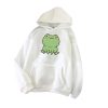 Women’s Frog Hoodie | Sweatshirt – BlackFrog-Hoodie-Vinta-ge-Harajuku-Wom