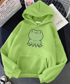 Women’s Frog Hoodie | Sweatshirt – BlackFrog-Hoodie-VintagSe-Harajuku-Wom
