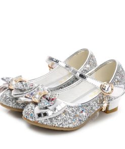 Butterfly Knot Princess SandalsKidsPrincess-Kids-Leatfher-Shoes-for