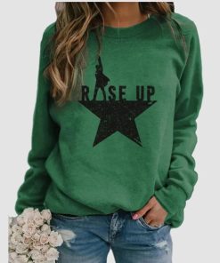 Stars Print Warm TopsTopsStars-Print-Sweatshirts-Women-Lo