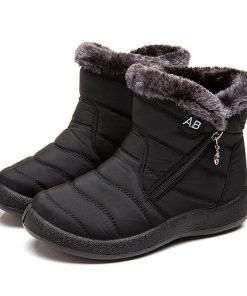 Women’s Waterproof Plush Snow BootsBootsWomen-Boots-Waterprdoof-Snow-Boot