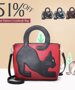 Cat Pattern Handbag Crossbody Bag Purse Tote BagsHandbagsmainimage02022-Hot-Bag-Brienice-Fashion-Women-Cat-Pattern-Handbag-Crossbody-Bag-Purses-Tote-Bags