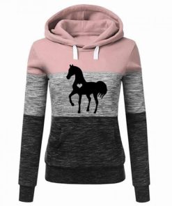 Women’s Horse Love Print SweatshirtTopsmainimage0Autumn-Women-Hoodies-Horse-Love-Print-Splice-Sweatshirt-Cotton-Casual-Fashion-Street-Hooded-Tops-Clothes